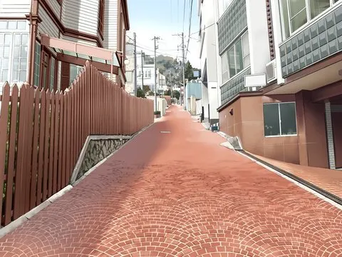 o遠坂邸付近の街並-(昼) · Fate/stay night取景截图