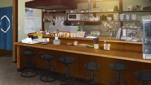 食堂 · Summer Pockets REFLECTION BLUE取景截图