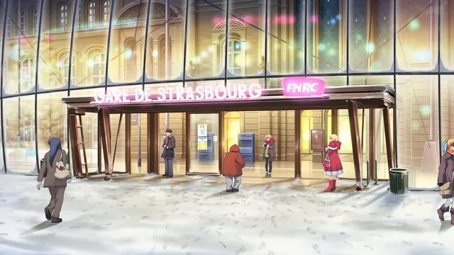 14 Place de la Gare（立ち絵背景） · WHITE ALBUM2取景截图