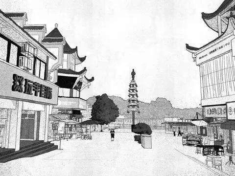 东方广场 · 纸房子取景截图