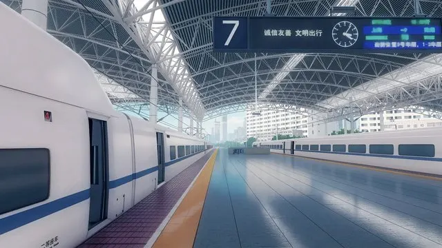 上海站7站台 · 铁道少女：梦想轨迹取景截图