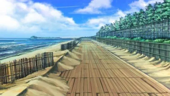 海边散步处——湘南海岸公园（疑似） · Memories Off 2nd取景截图