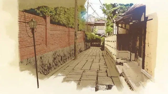 石塀小路北側路地 · さくら、もゆ。-as the Night's, Reincarnation-取景截图